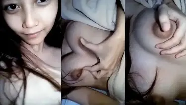 Solo Rekaman ABG Cantik Remas Payudara Montok Basah Lumer